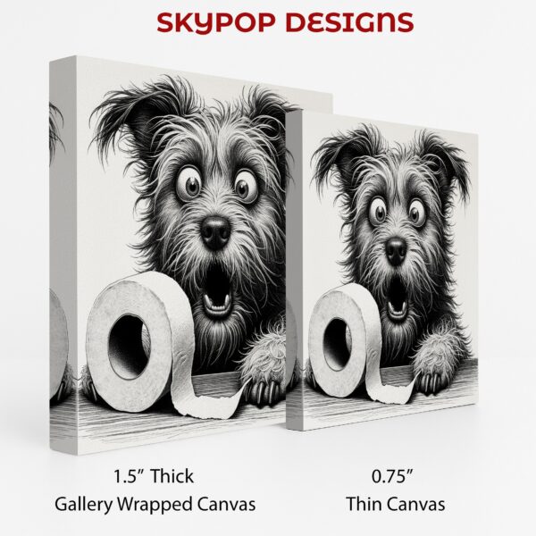 Yorkshire Terrier Toilet Paper Art