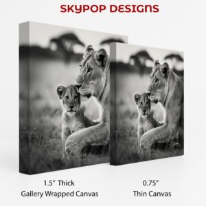 Lion Mother and Cub Art