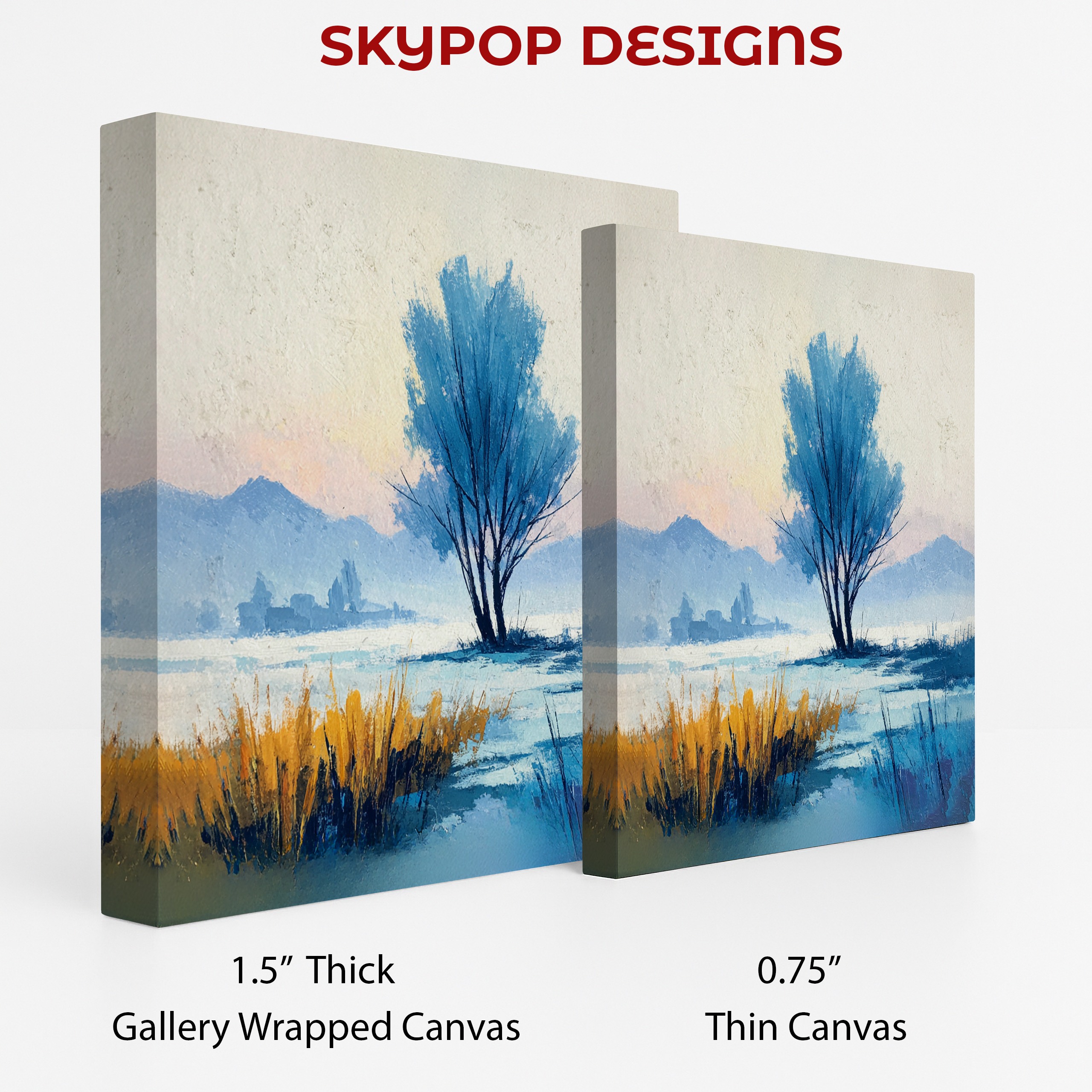 2.jpg Winter Lake Tree Art