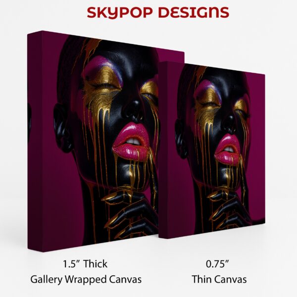 Liquid Gold Face Art