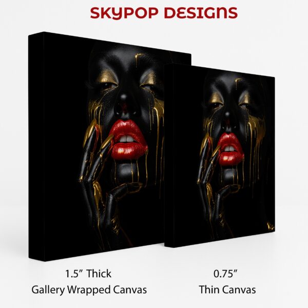 Golden Drip Glamour Art