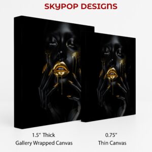 Golden Lips Art