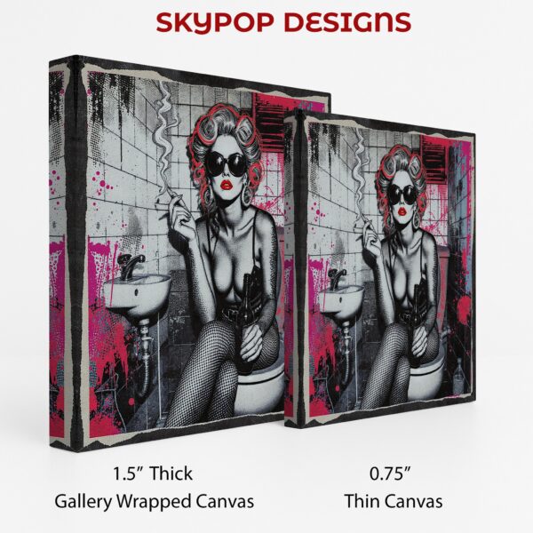 Glamorous Bathroom Diva Art