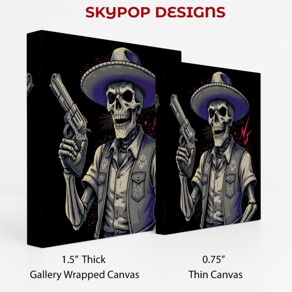Gunslinger Skull Art
