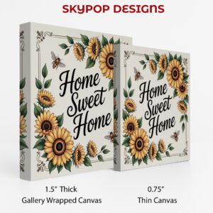 Sunflower Home Sweet Home Art