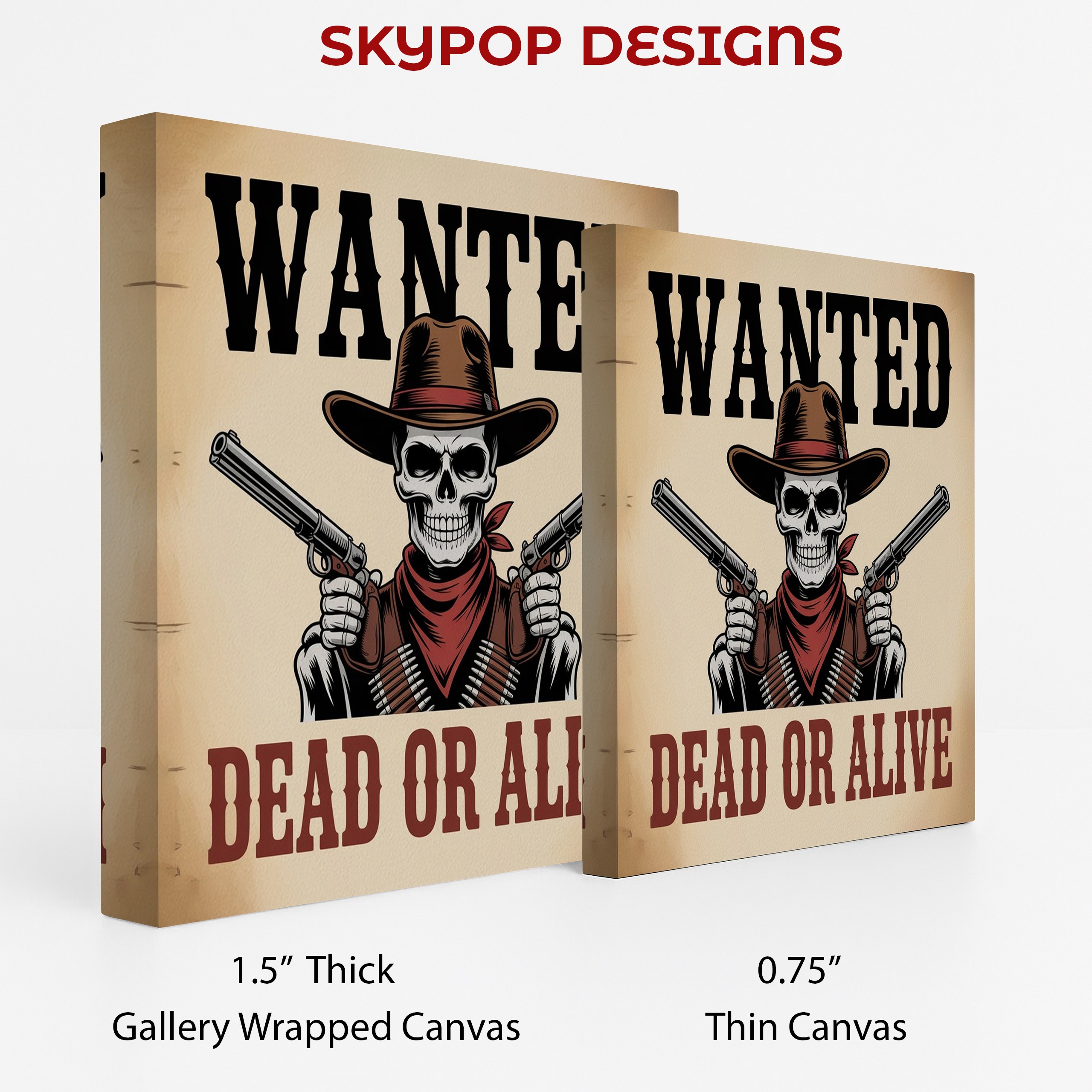 2.jpg Wanted Cowboy Skull Art