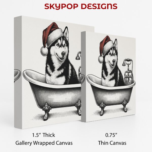 Siberian Husky Bath Art