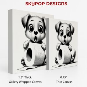Puppy Toilet Paper Art
