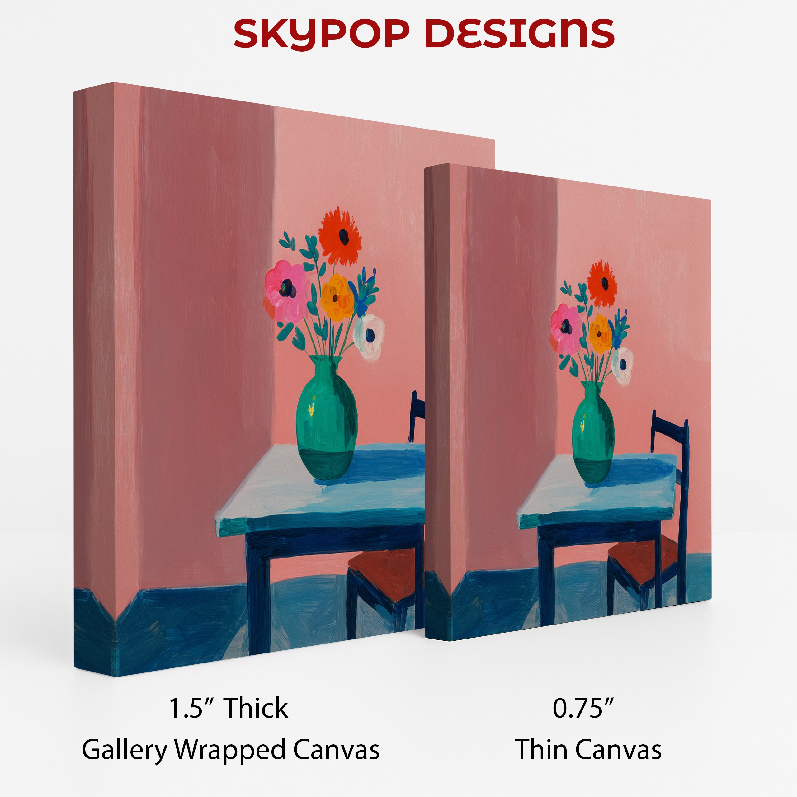 2.jpg Vibrant Floral Vase Art