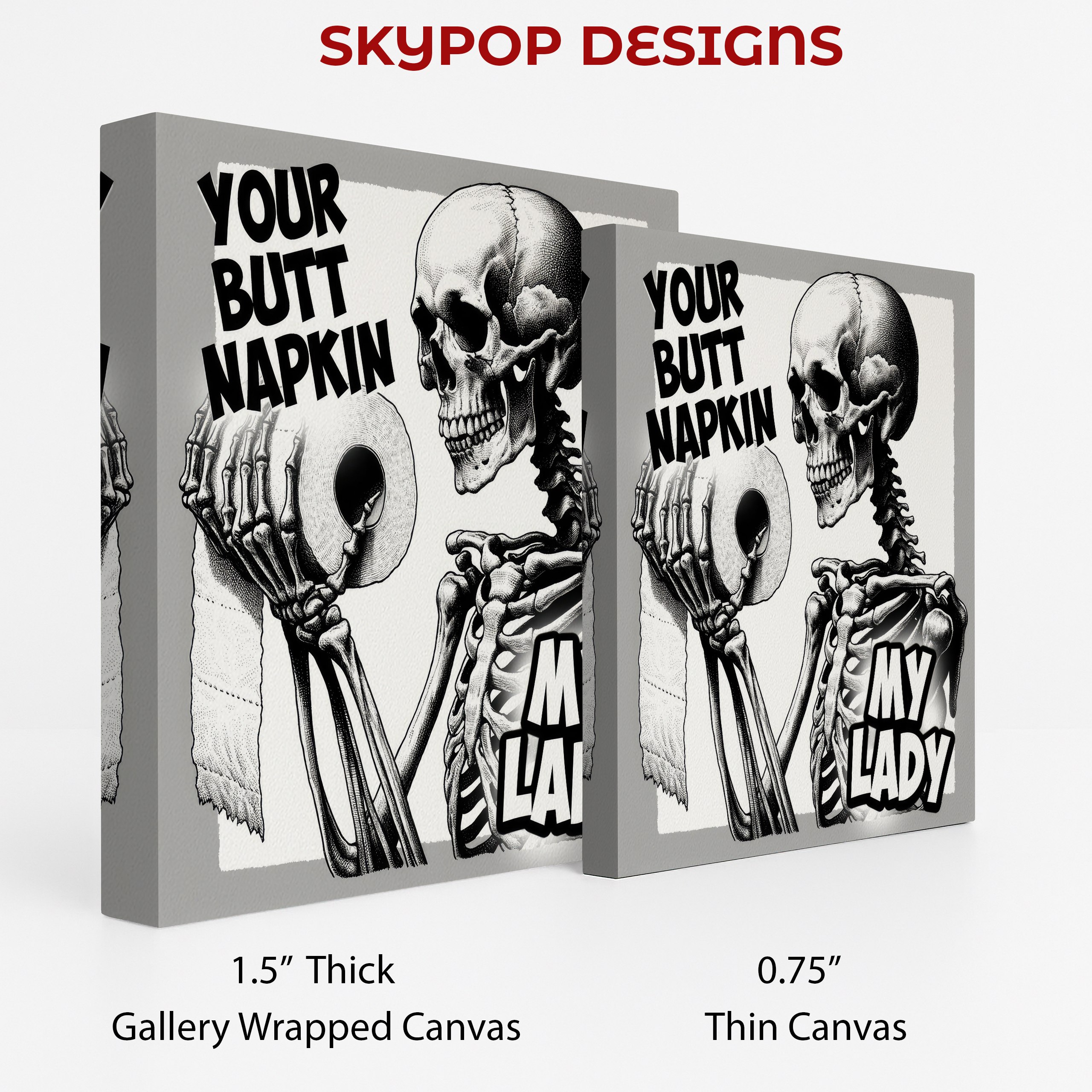2.jpg Skeleton Toilet Paper Humor Art