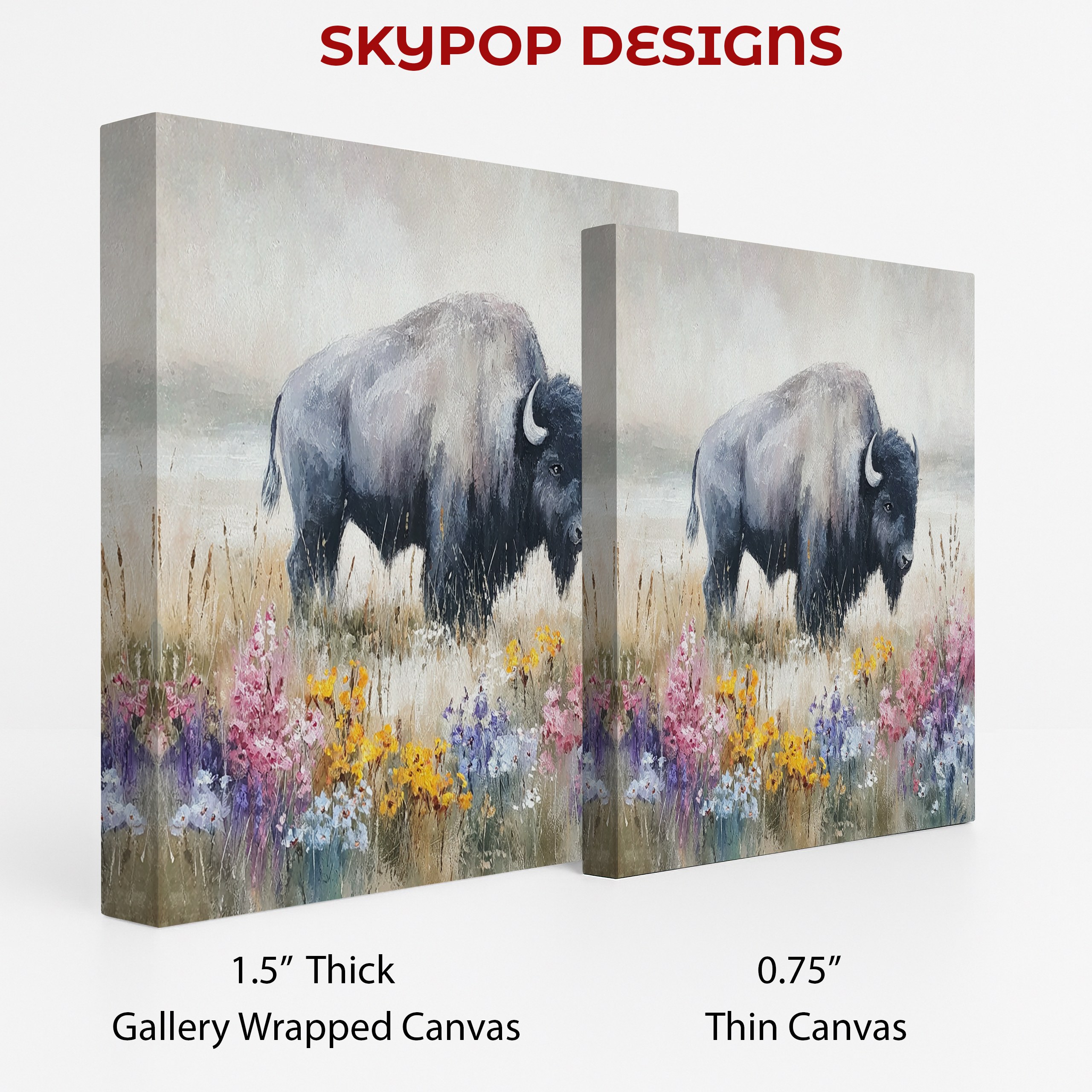 2.jpg Bison Wildflower Art