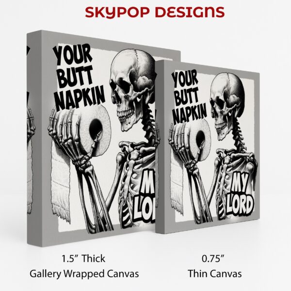 Skeleton With Toilet Paper Art