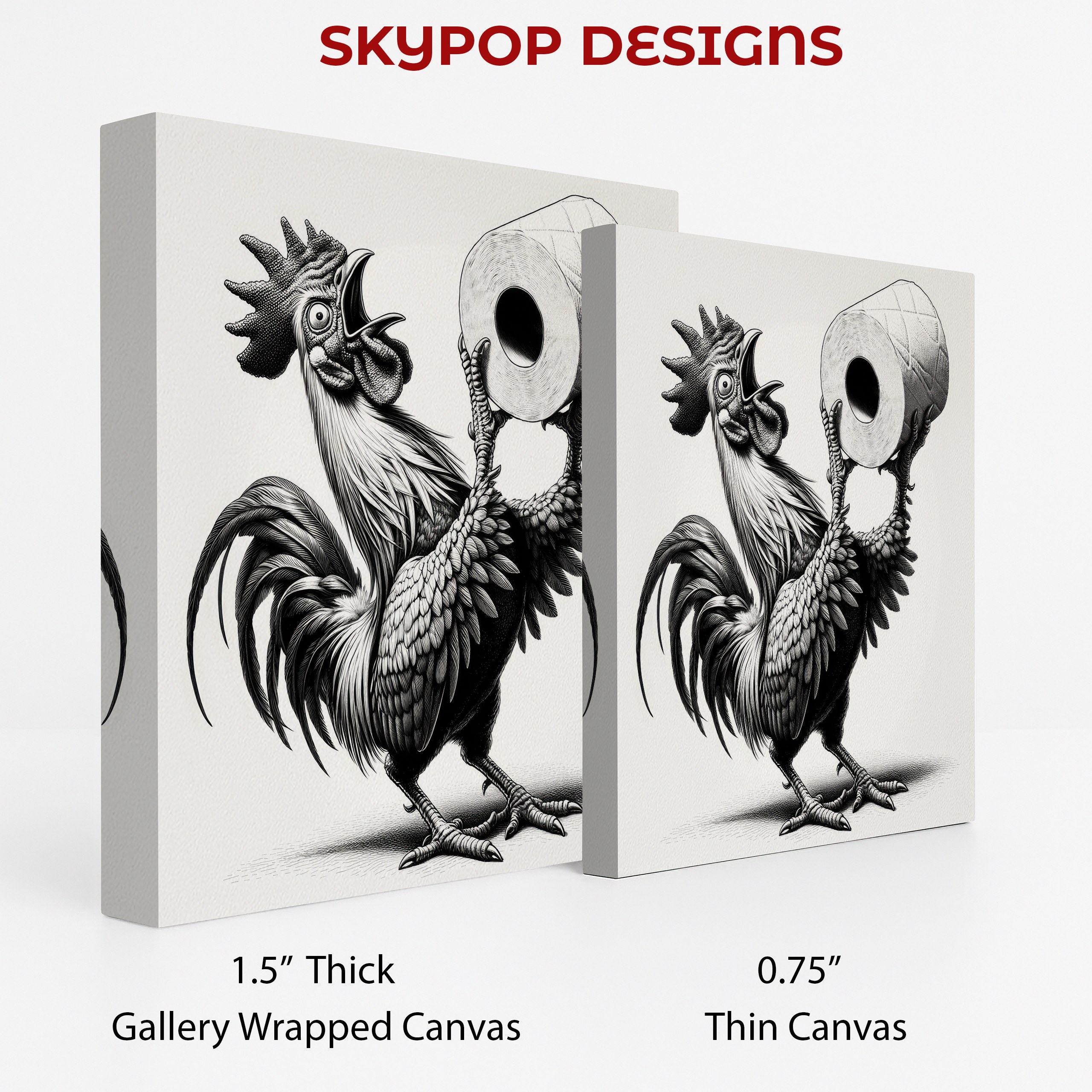 2.jpg Rooster Toilet Paper Art