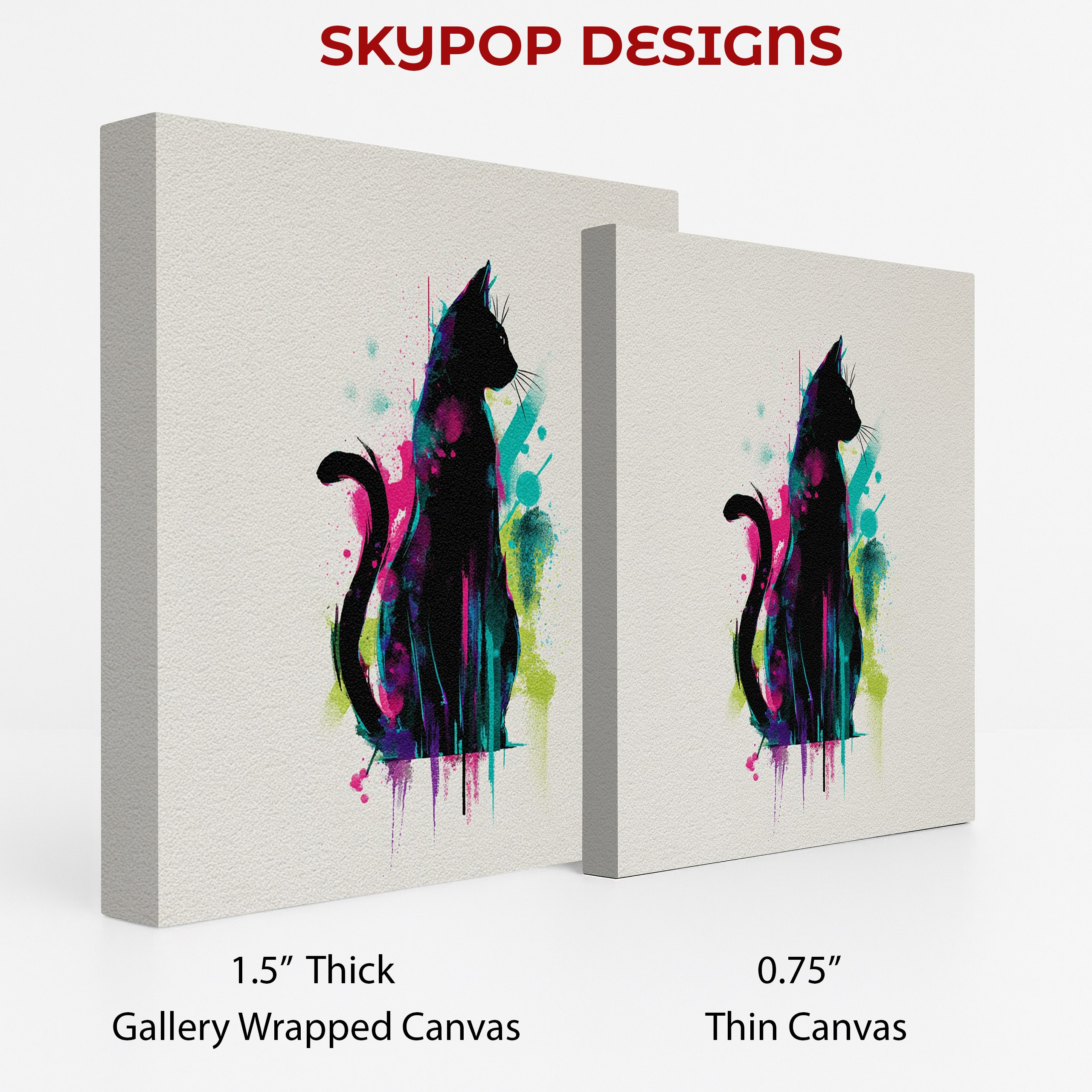 2.jpg Colorful Cat Art