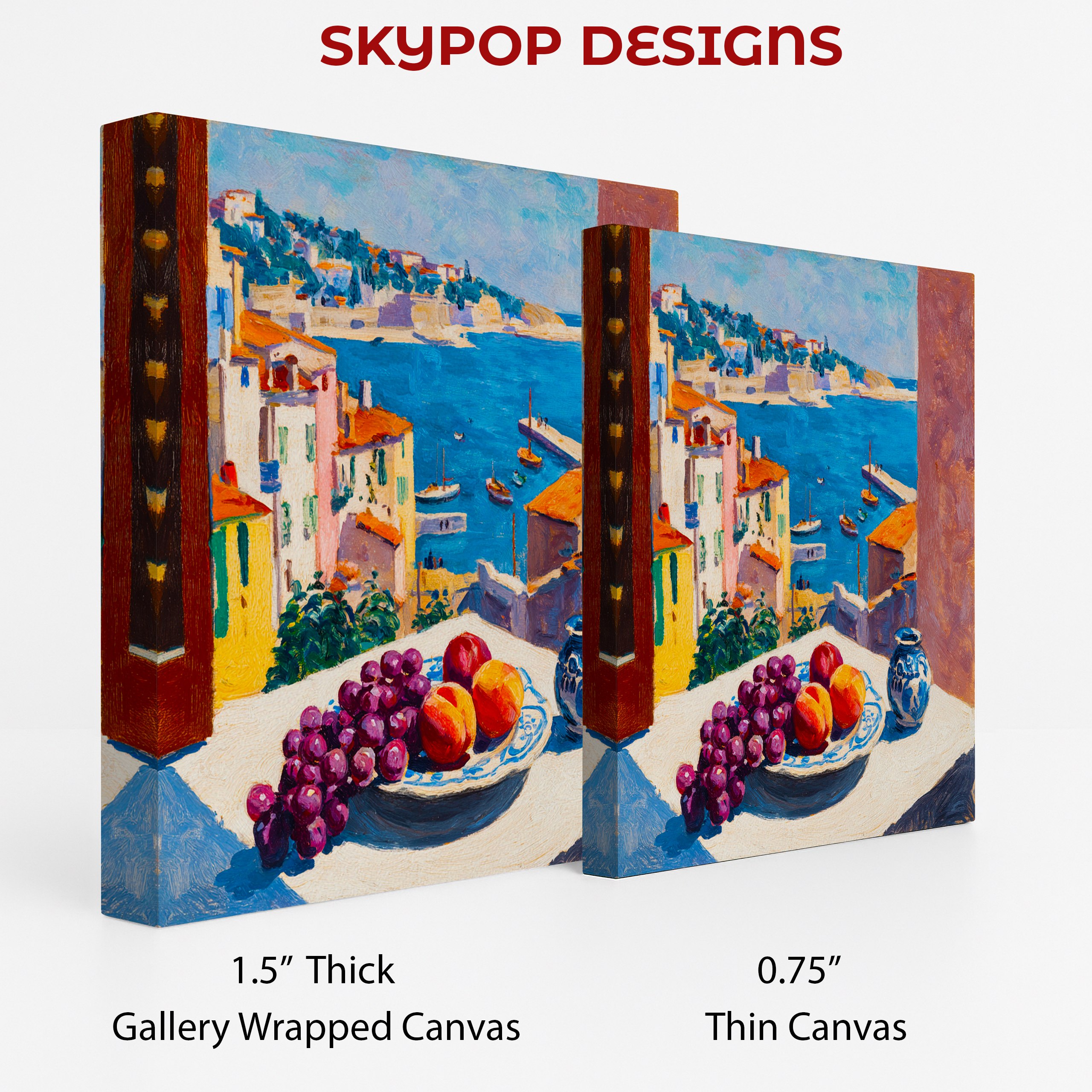 2.jpg Coastal Village Fruit Bowl Art
