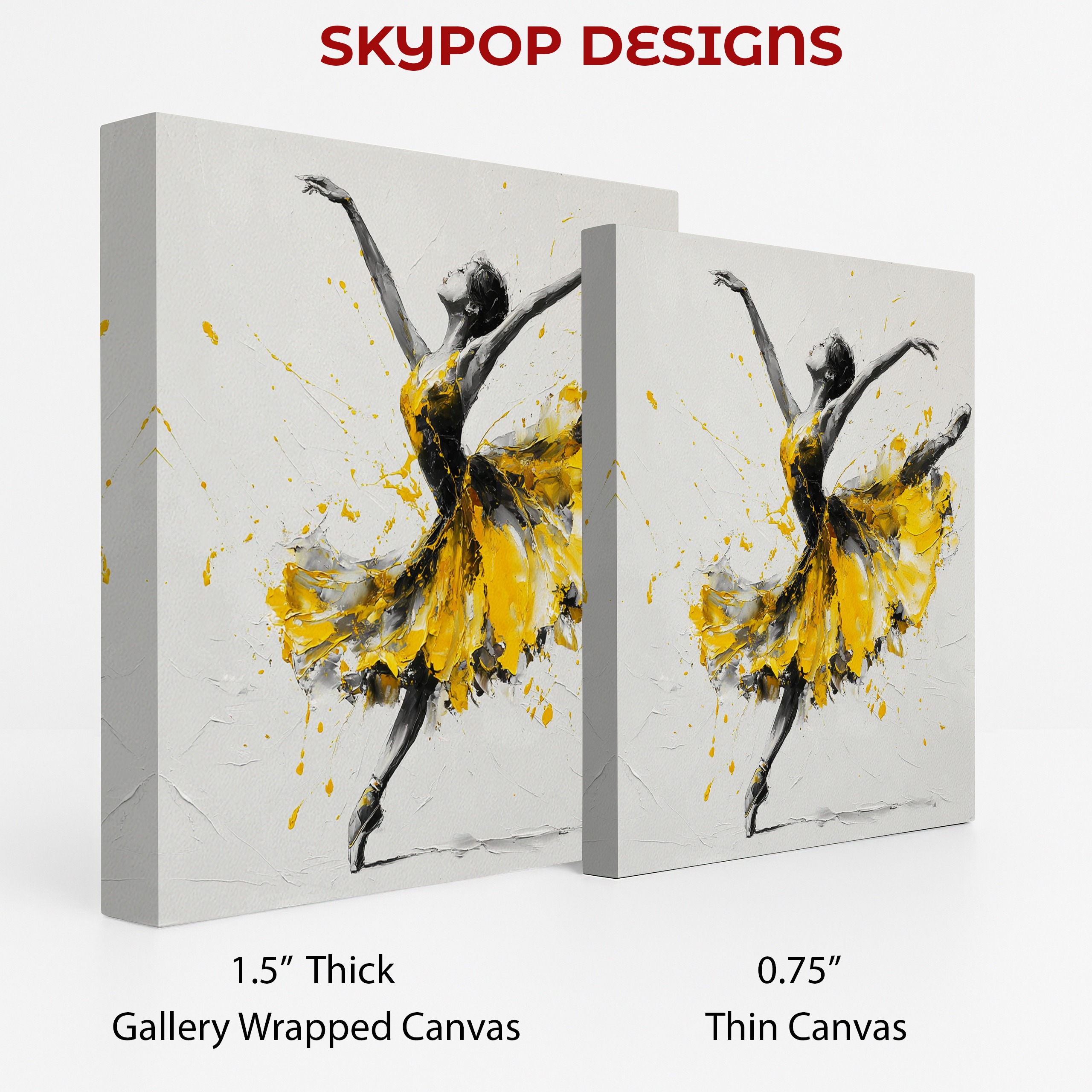 2.jpg Yellow Ballet Dancer Art