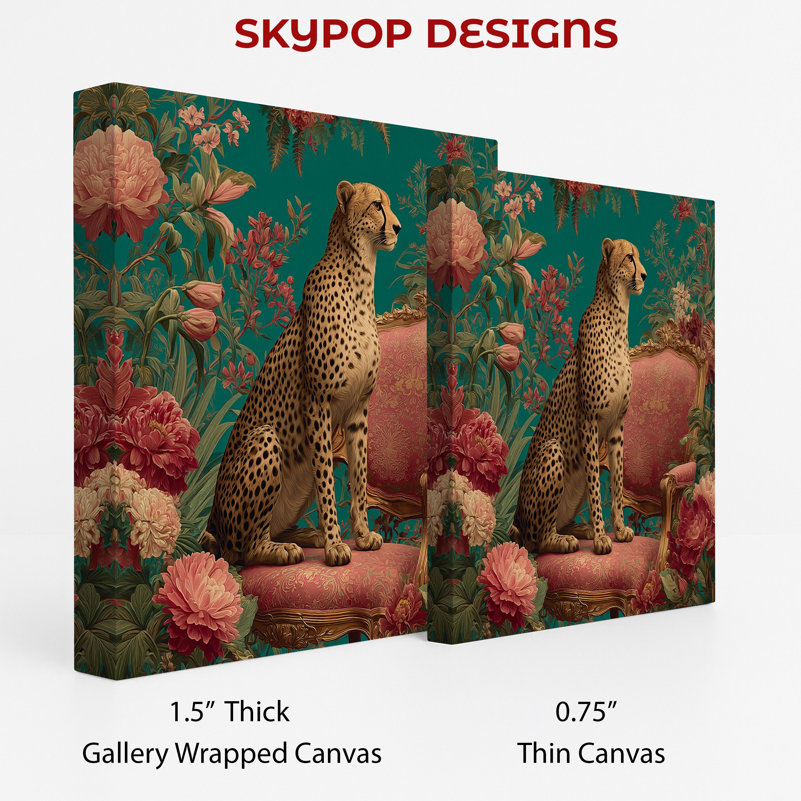 2.jpg Cheetah Floral Throne Art