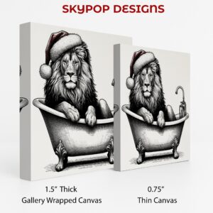 Lion Christmas Bath Art