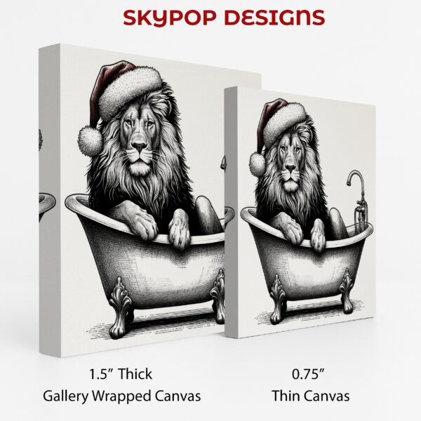 Lion Christmas Bath Art