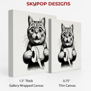 Cat Toilet Paper Art