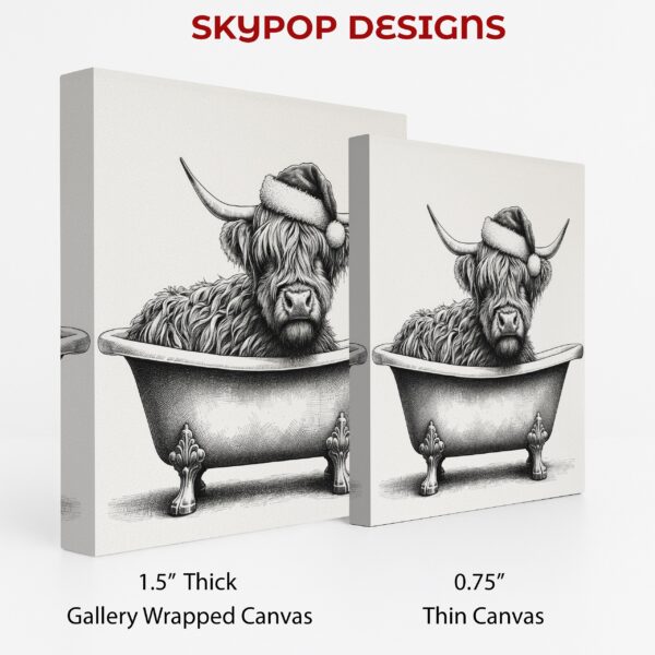 Highland Cow Bath Time Art