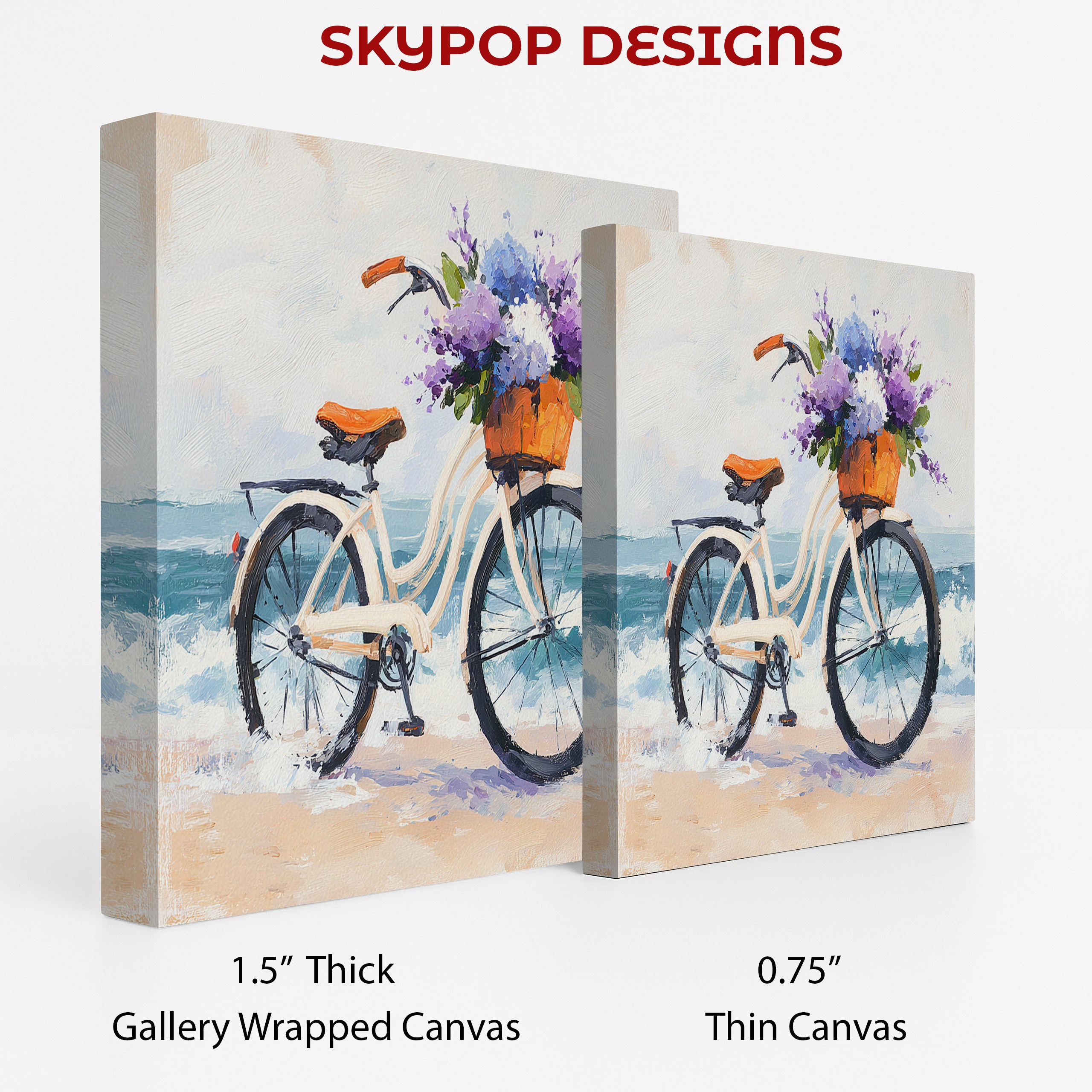 2.jpg Seaside Bicycle Bouquet Art