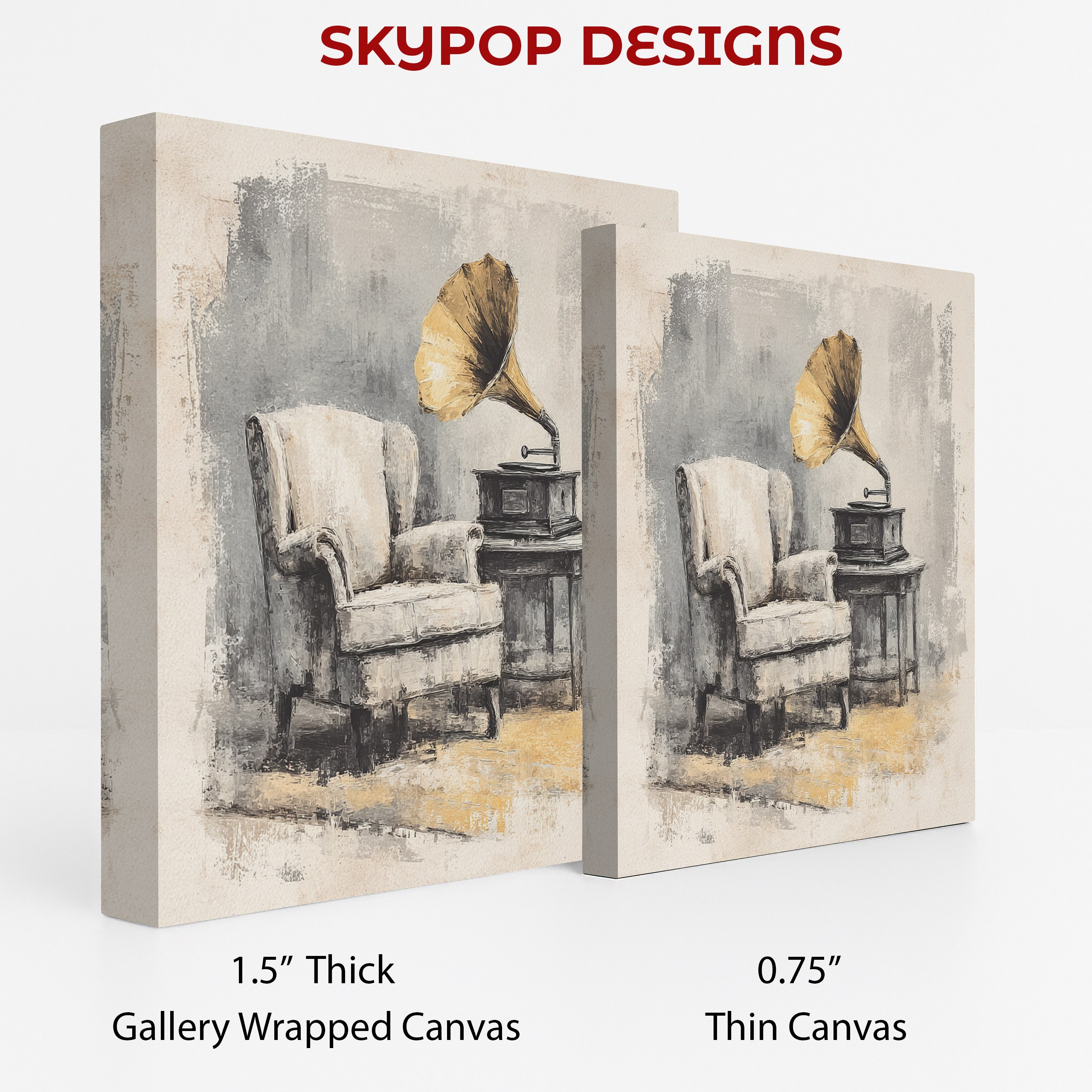 2.jpg Vintage Gramophone Armchair Art