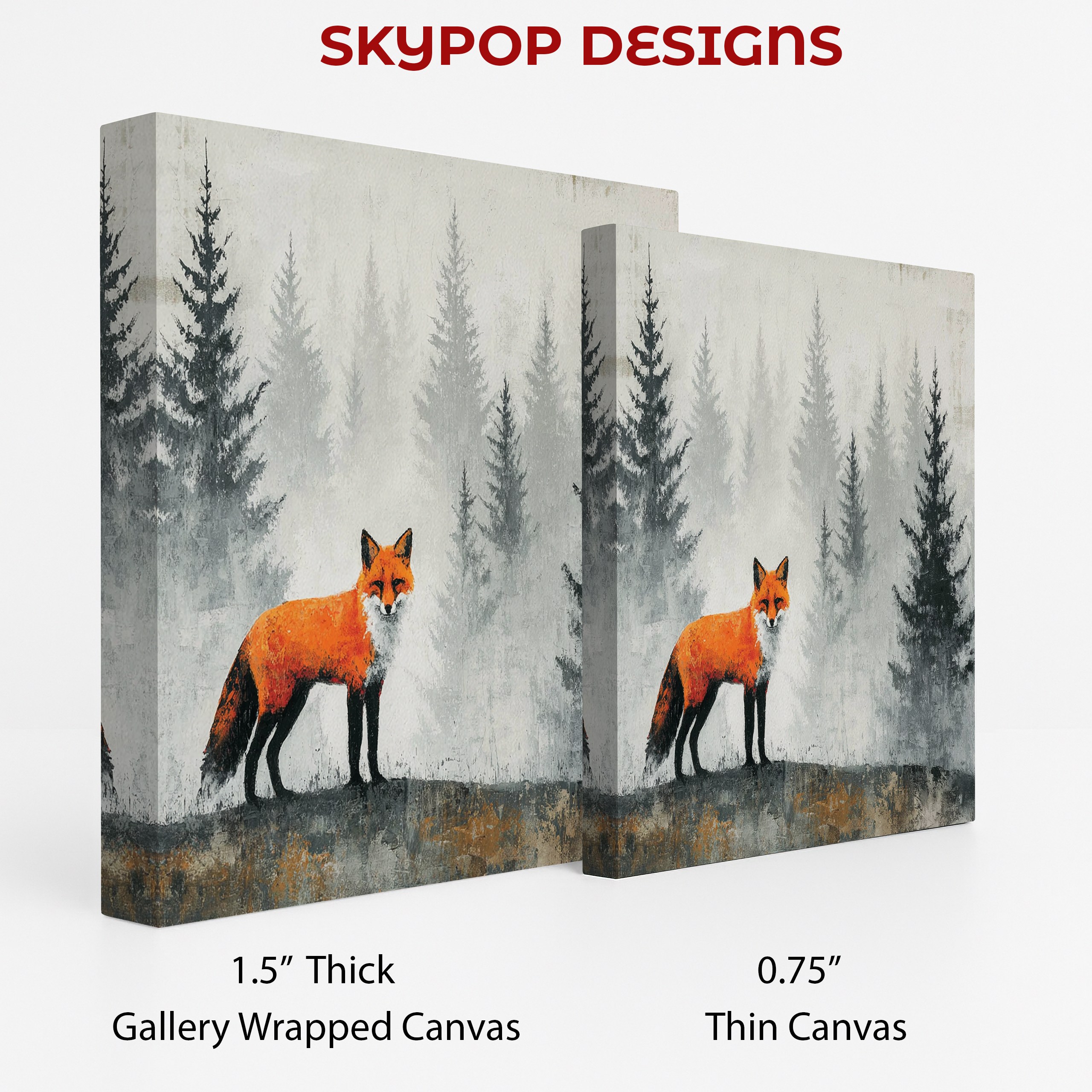 2.jpg Fox in Misty Forest Art