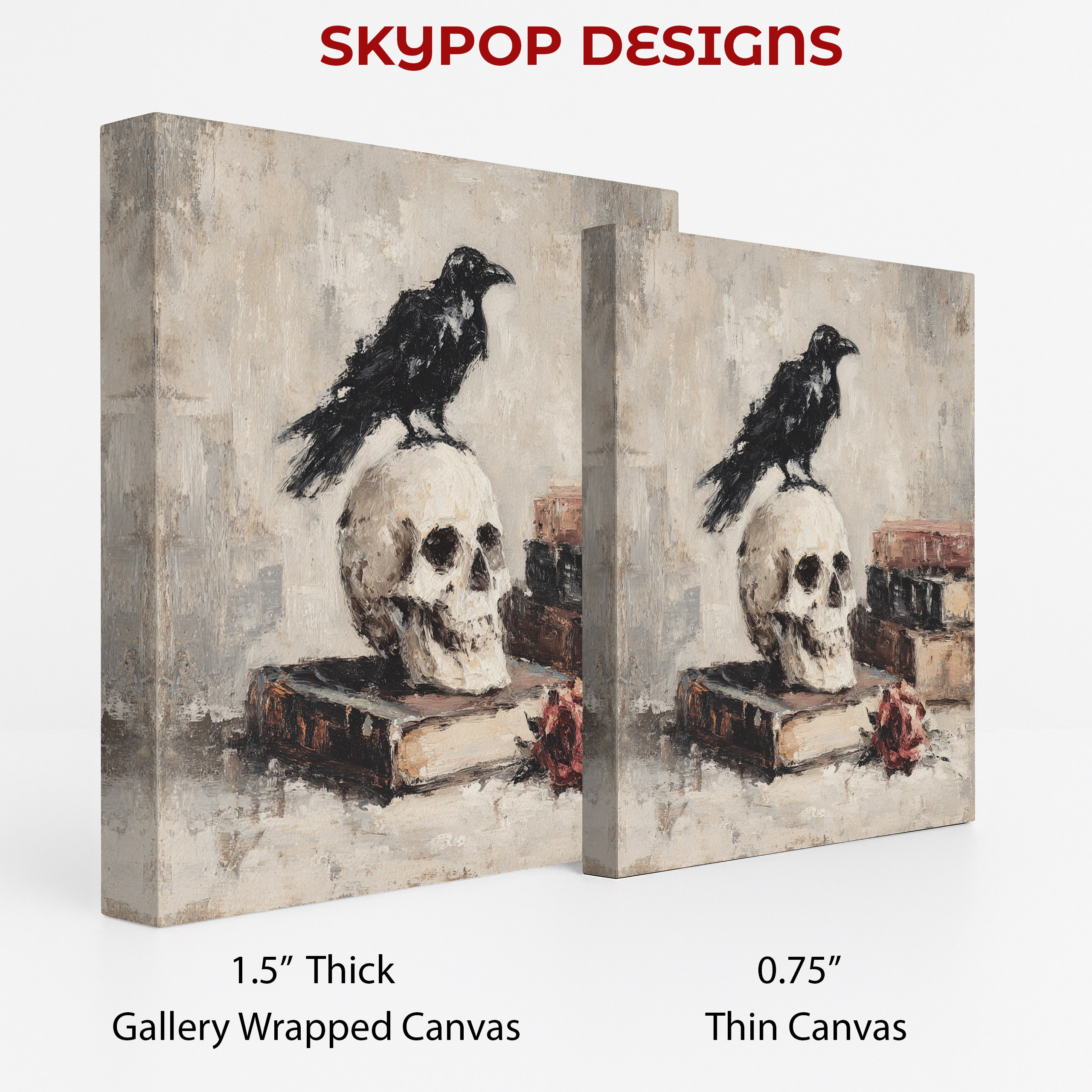 Raven and Skull Art