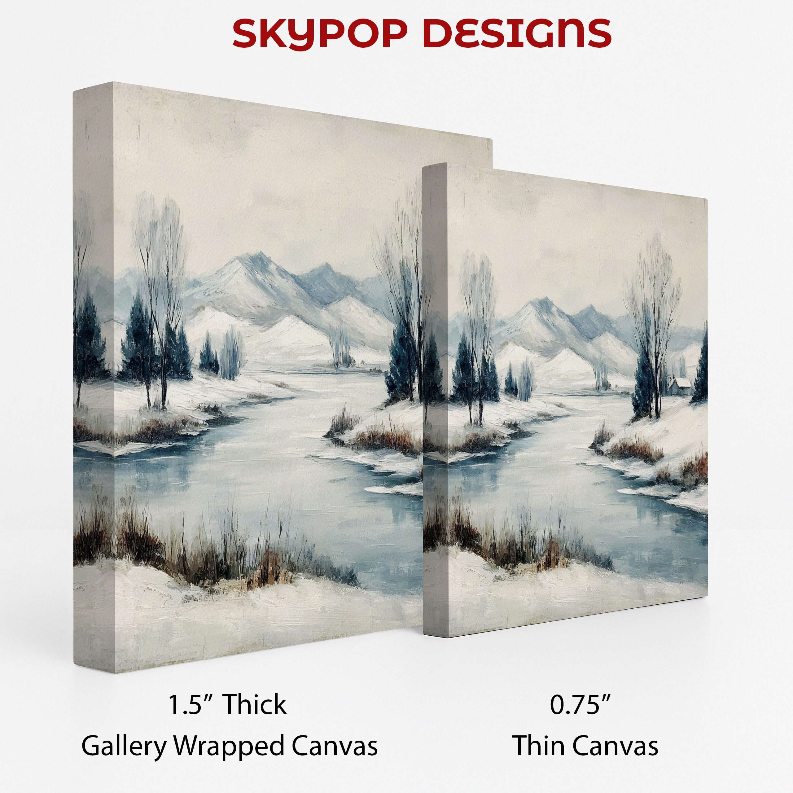 2.jpg Snowy Mountain Stream Art