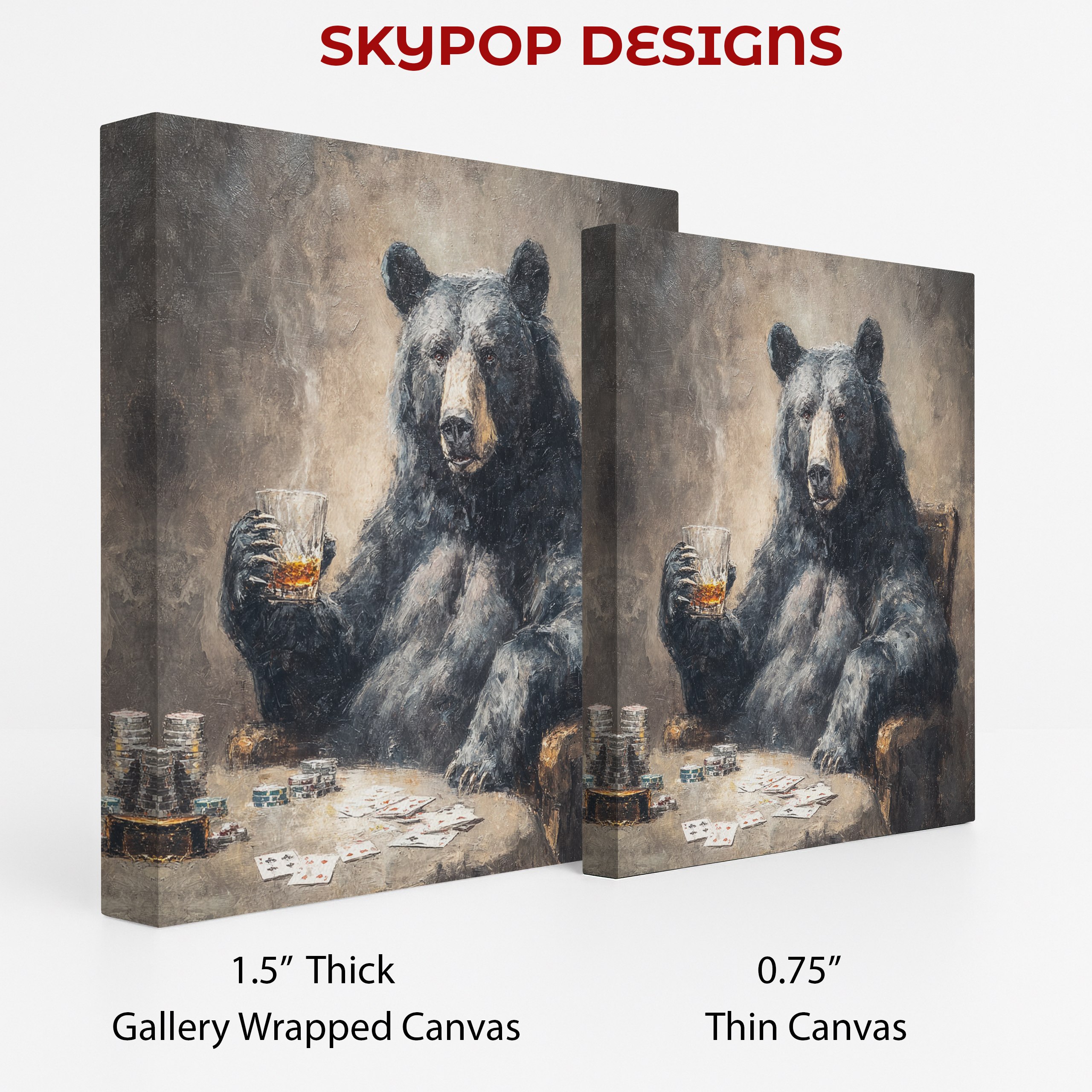 2.jpg Bear Poker Night Art