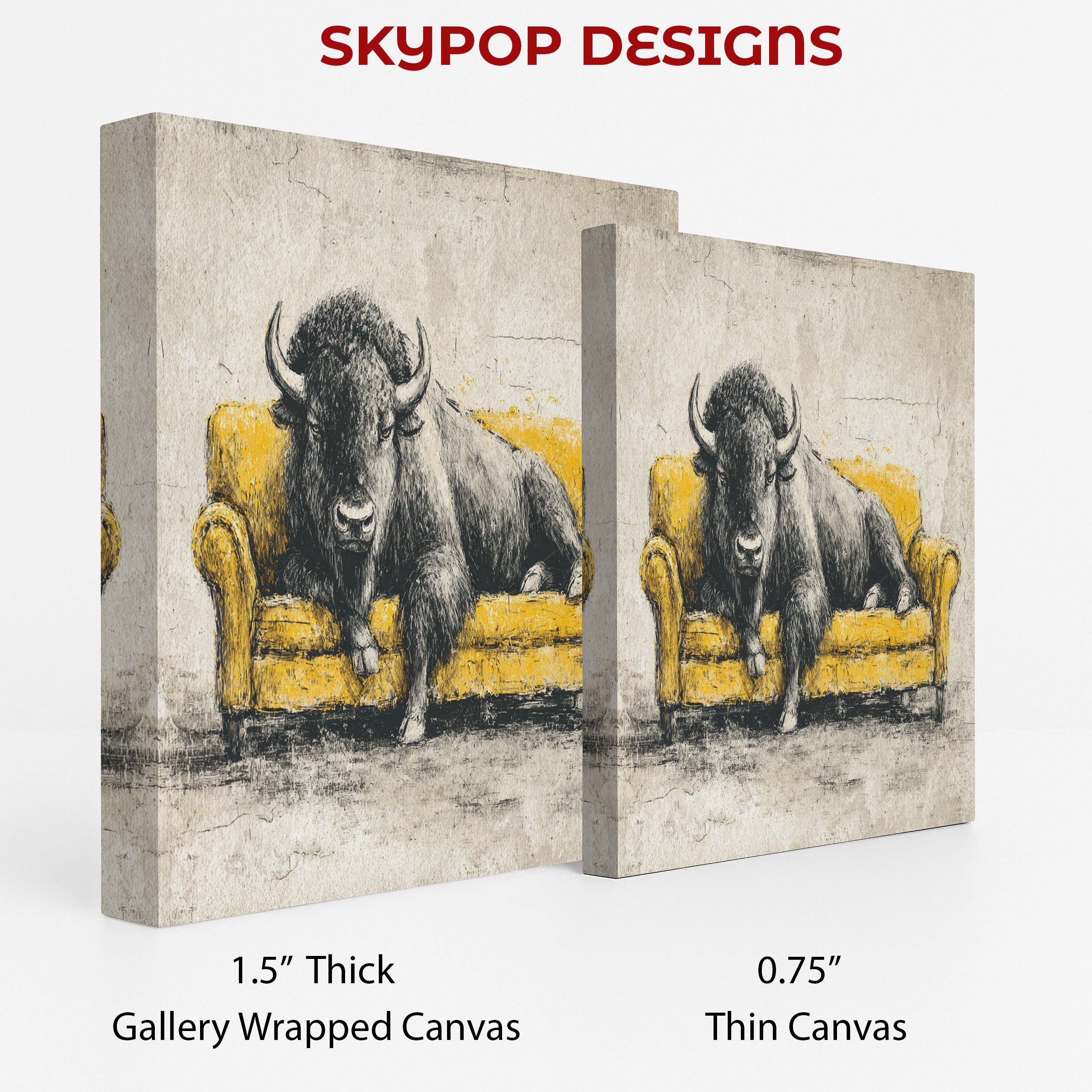 2.jpg Bison on Couch Art