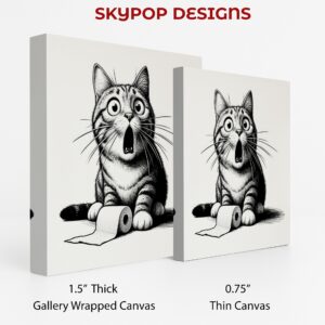 Cat Toilet Paper Disaster Art