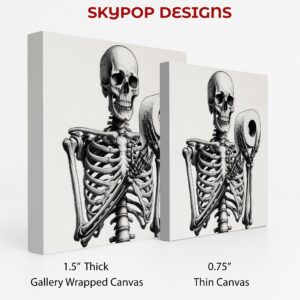 Skeleton Toilet Paper Art