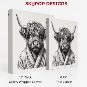 Highland Cow Robe Art