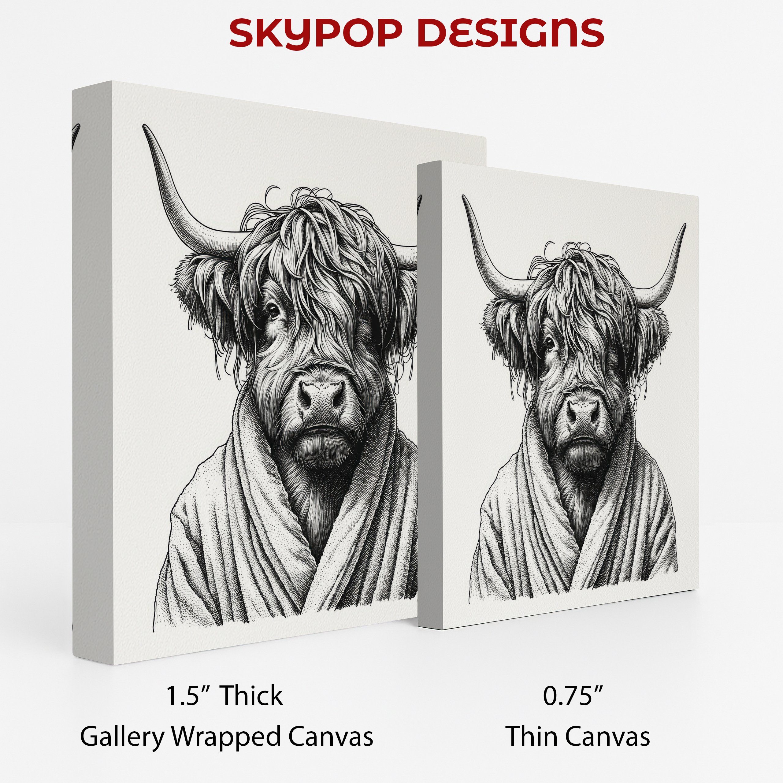2.jpg Highland Cow Robe Art