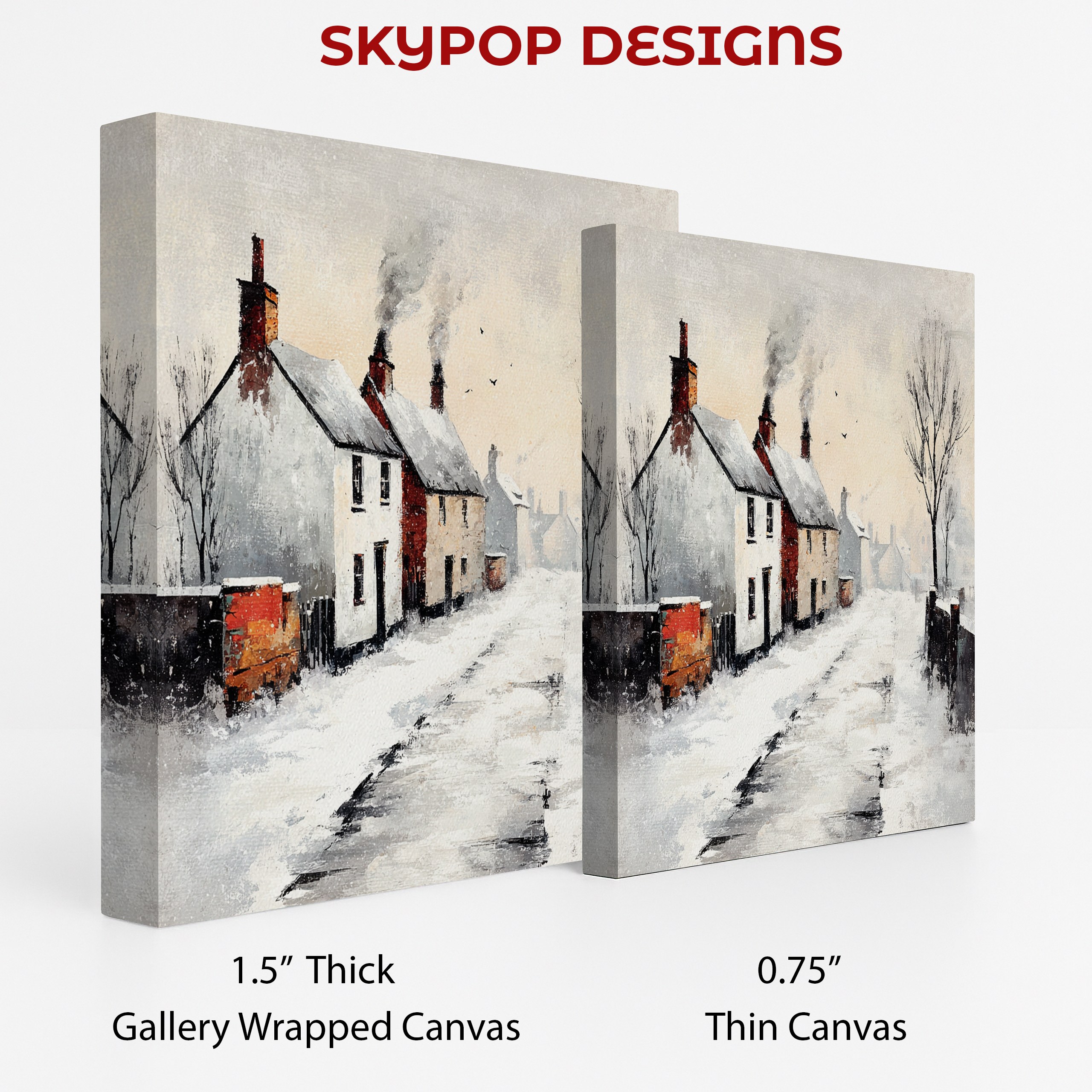 2.jpg Snowy Village Art