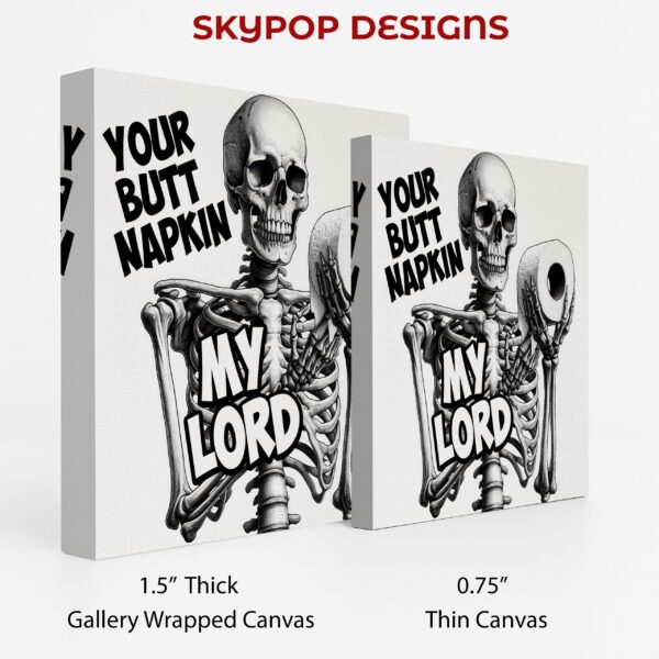 Skeleton Toilet Paper Lord Art