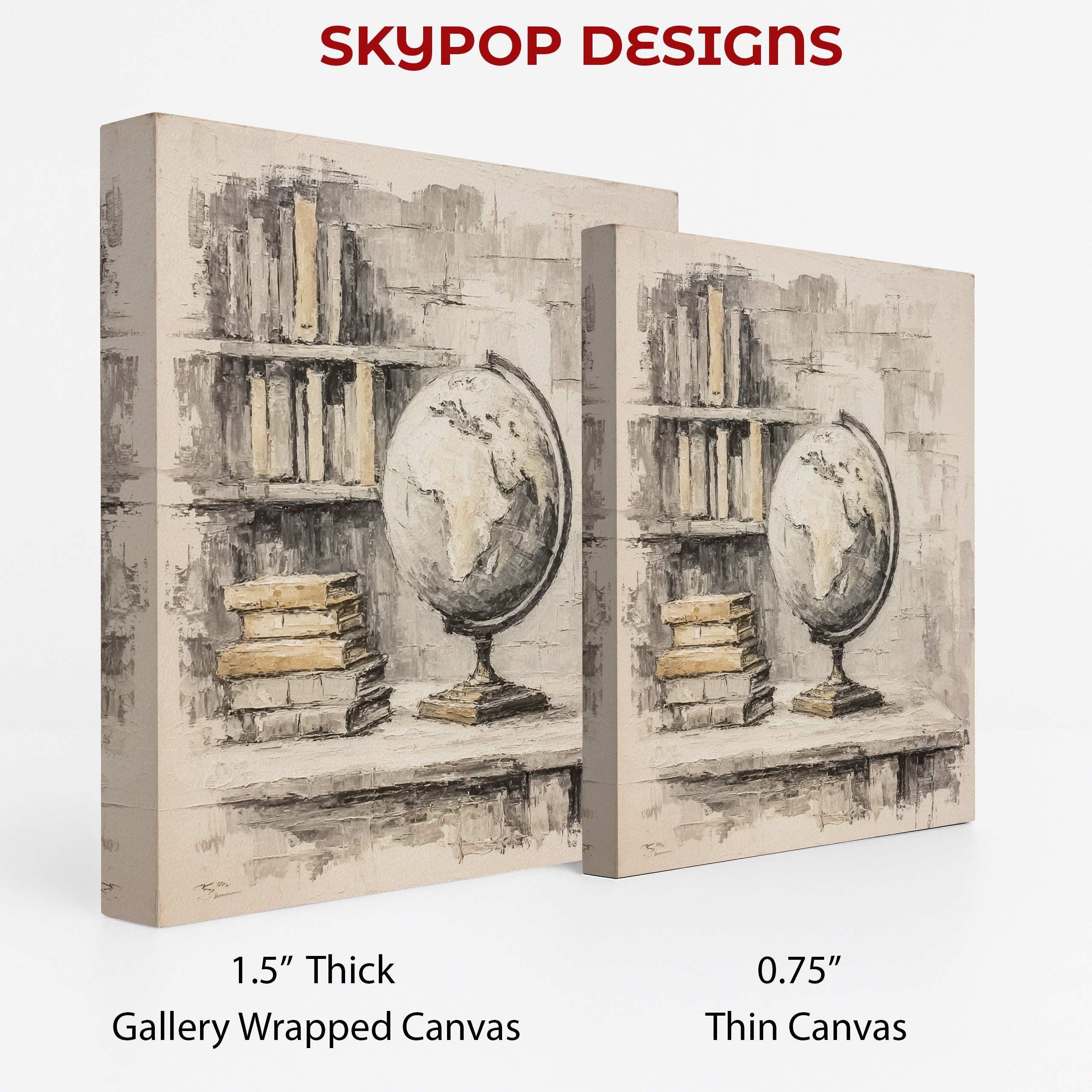 2.jpg Globe and Books Art