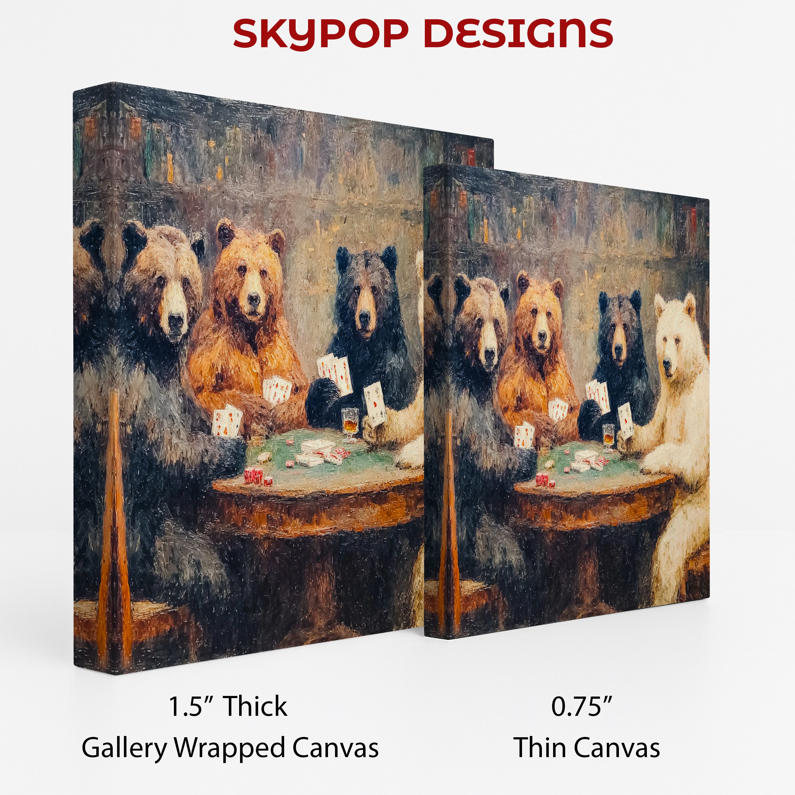2.jpg Bear Playing Poker Art