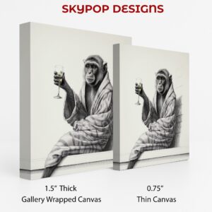 Monkey Champagne Art