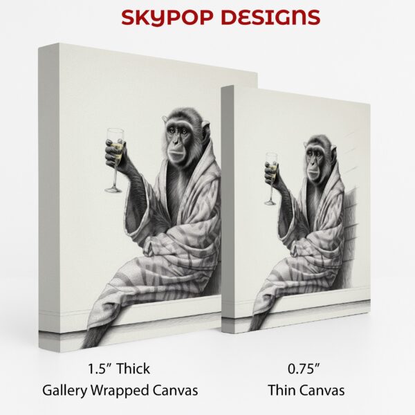 Monkey Champagne Art