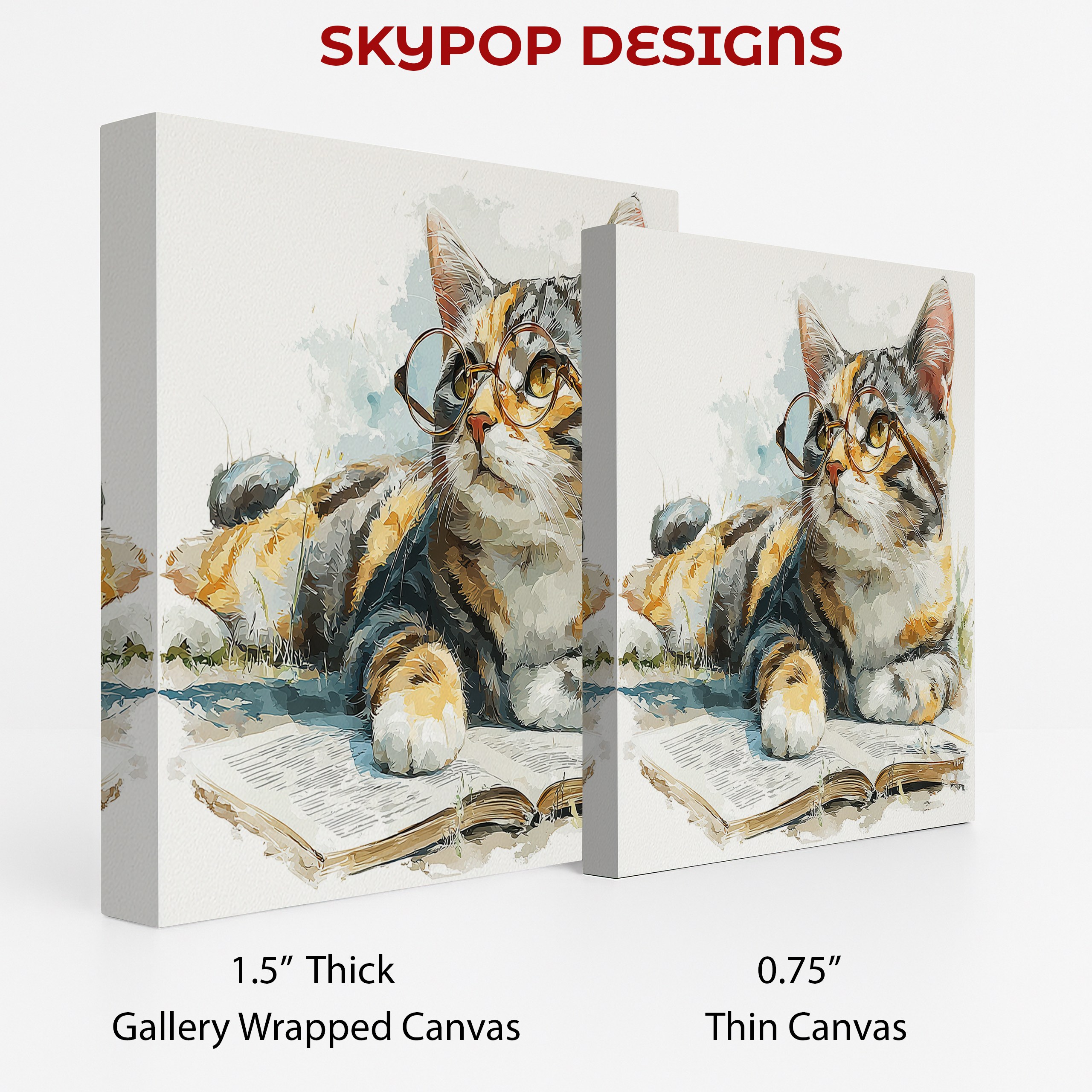 2.jpg Cat Glasses Book Art