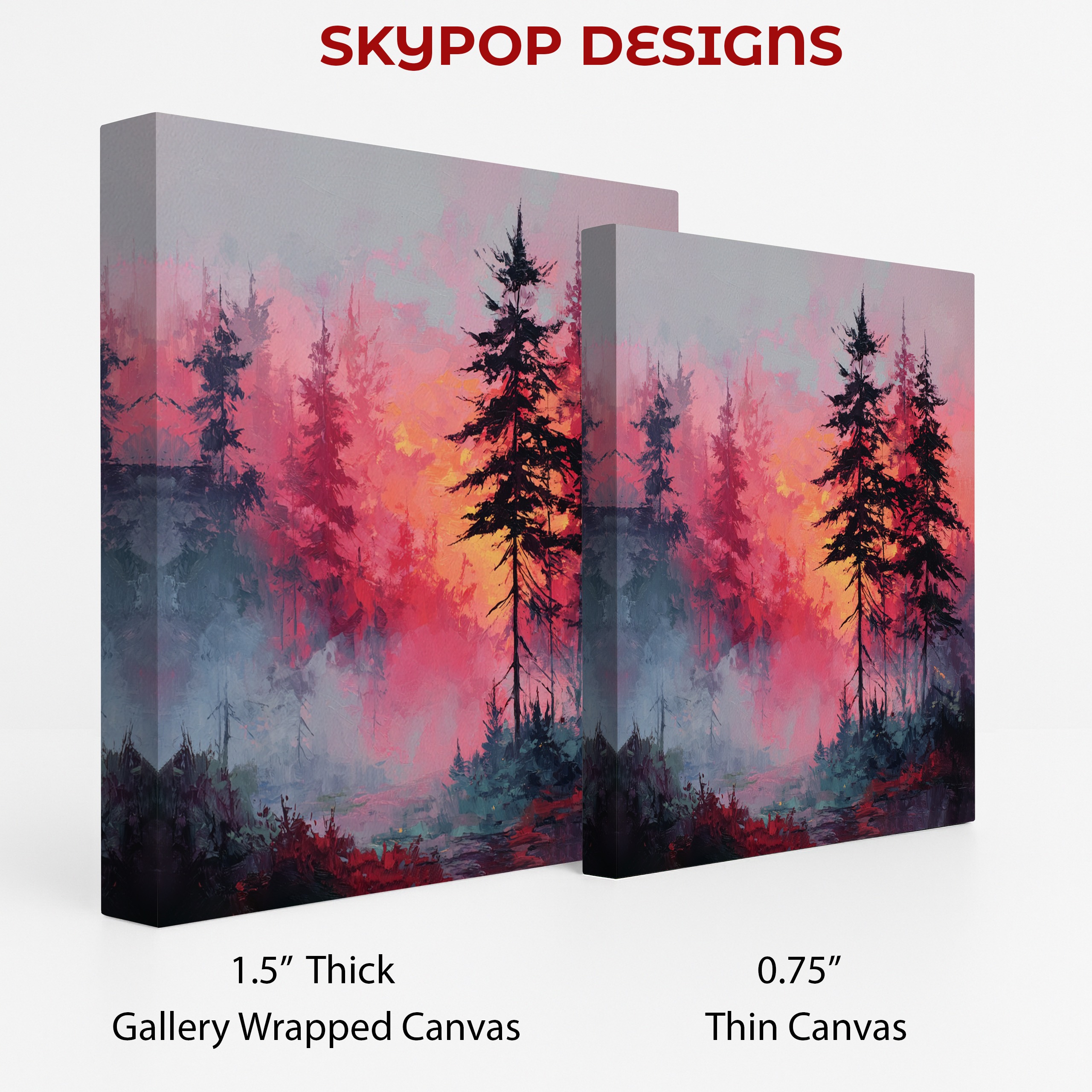 2.jpg Misty Forest Sunset Art