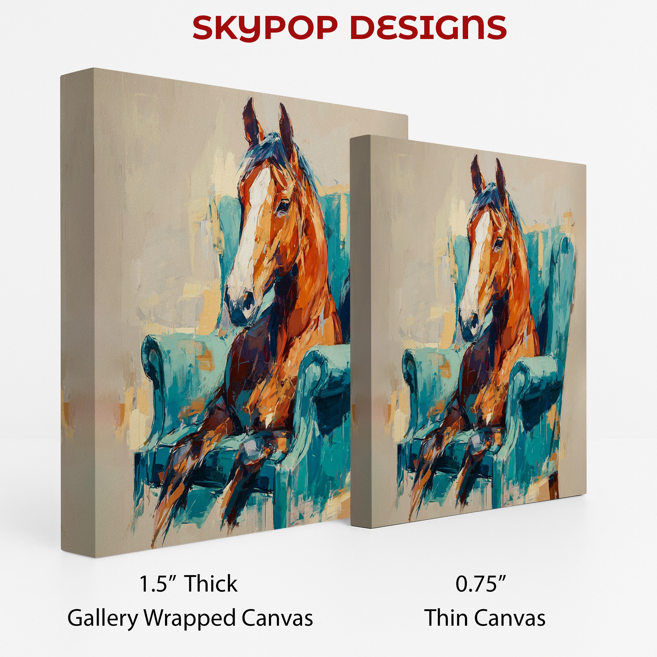2.jpg Horse in Armchair Art
