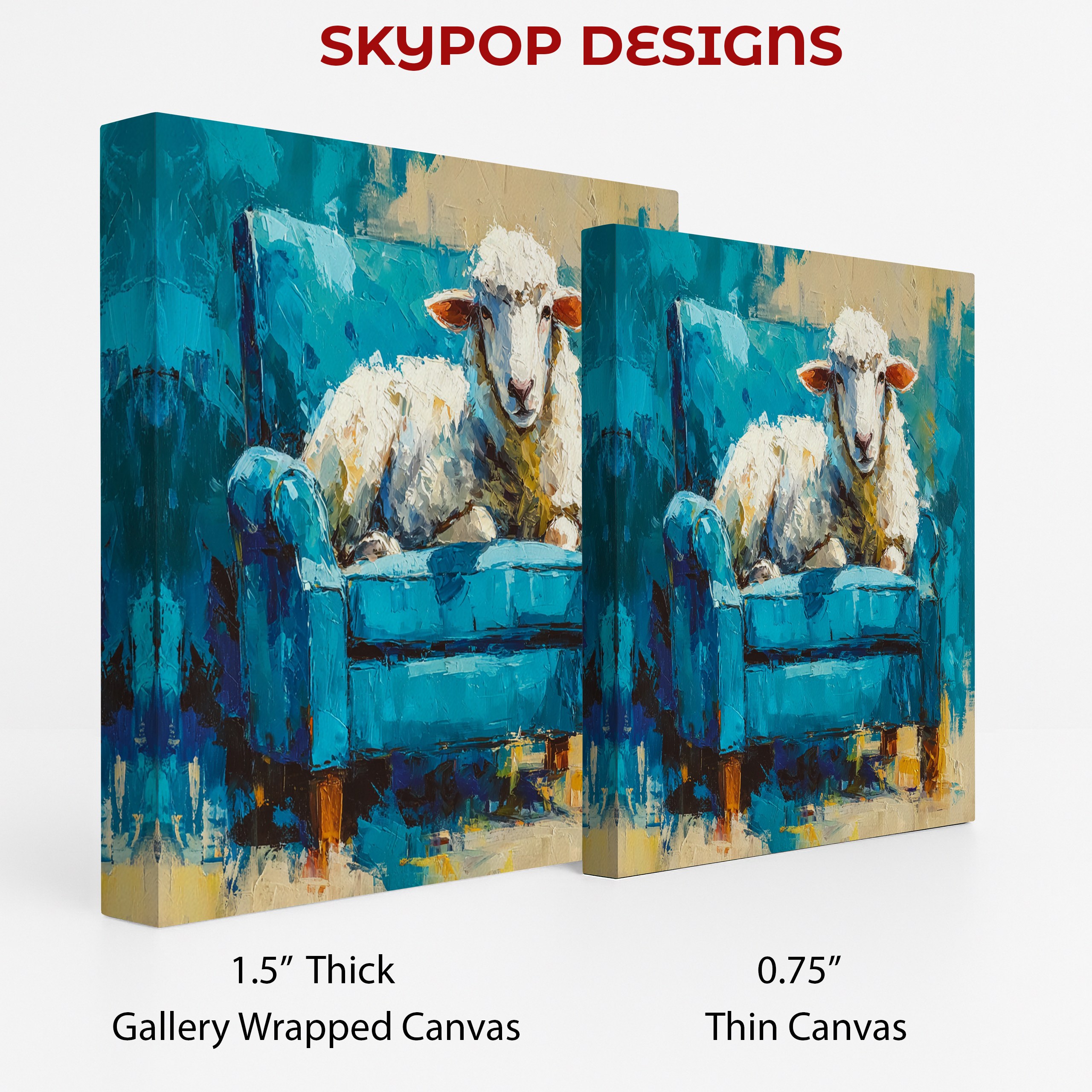 2.jpg Sheep on Sofa Art