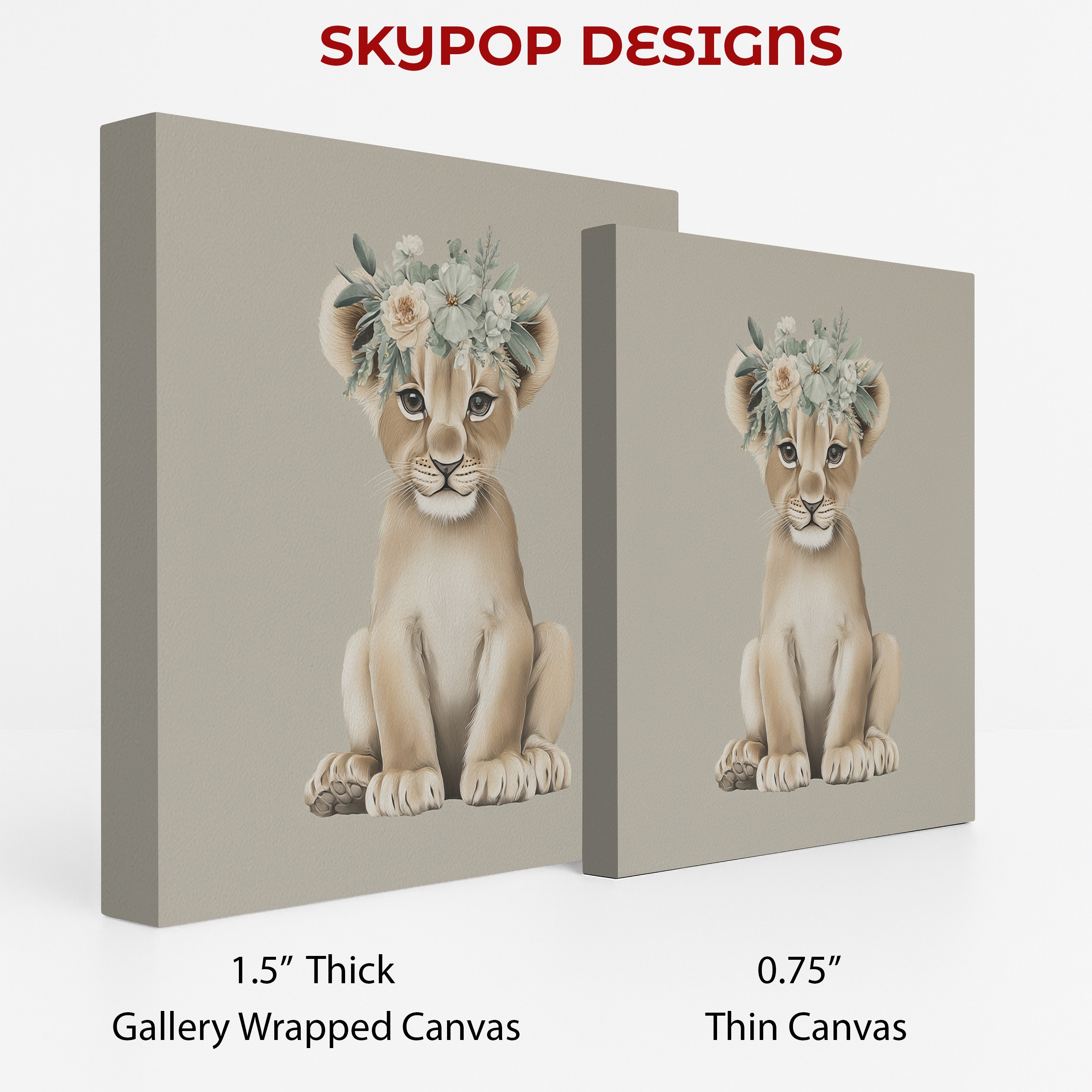 2.jpg Lion Cub Flower Crown Art