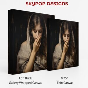 Melancholy Gaze Portrait Art