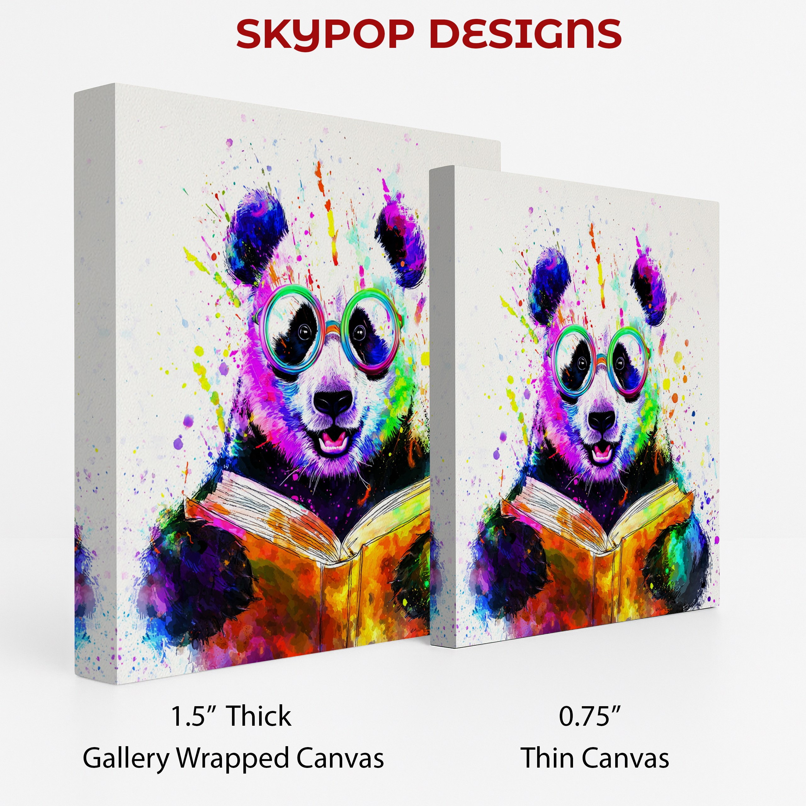 2.jpg Panda Reading Art