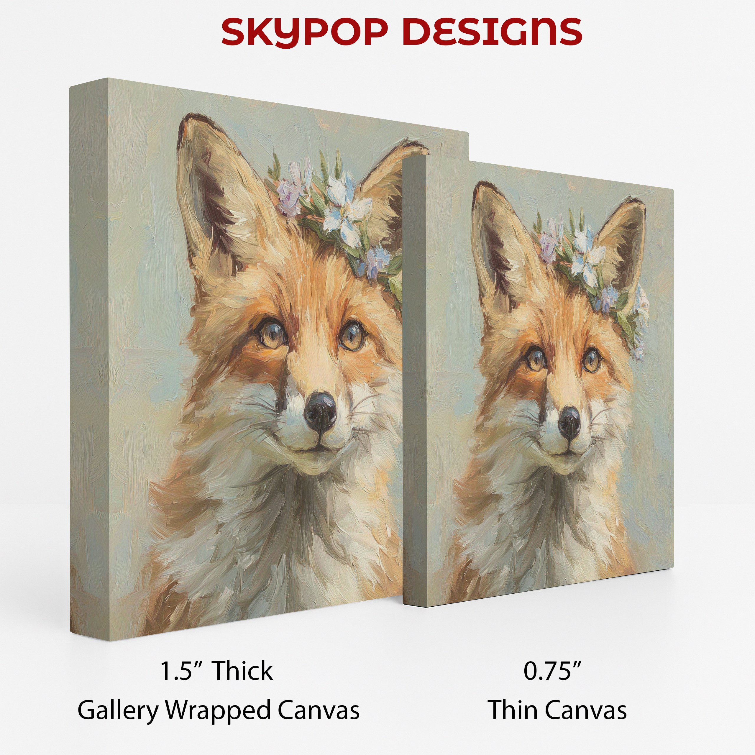 2.jpg Fox Flower Crown Art